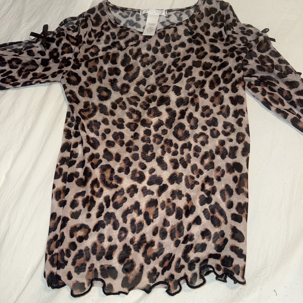 Full Tilt Girls Leopard Blouse Size‎ XS